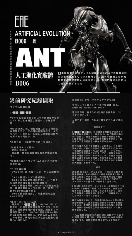 【蟲】シリーズ 人工進化実験体 B006 アリ 蟻 Ant
