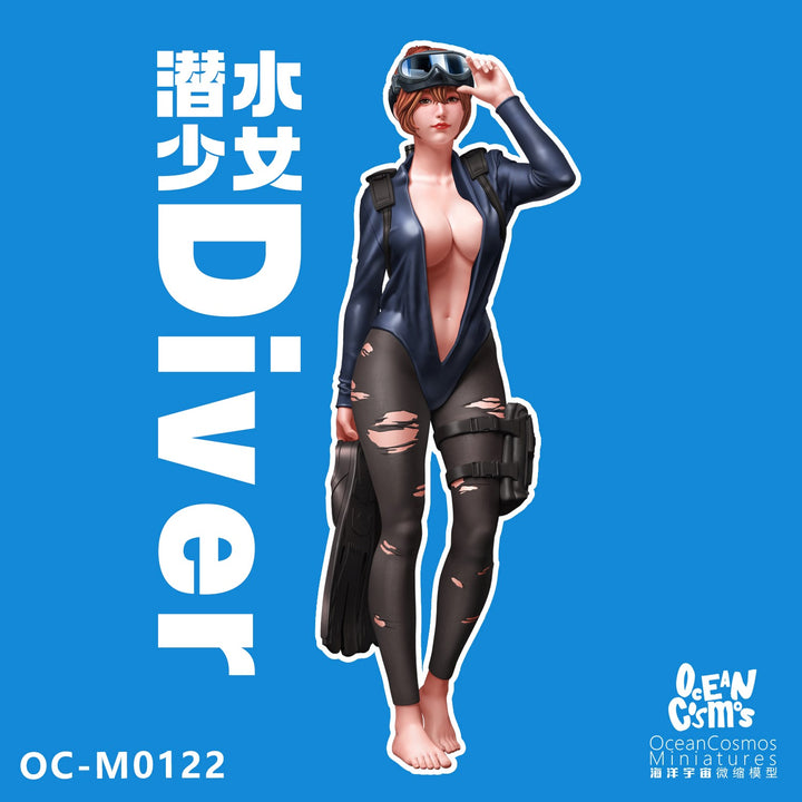 OC-M0122 ダイビングガール 特大 1/8スケール