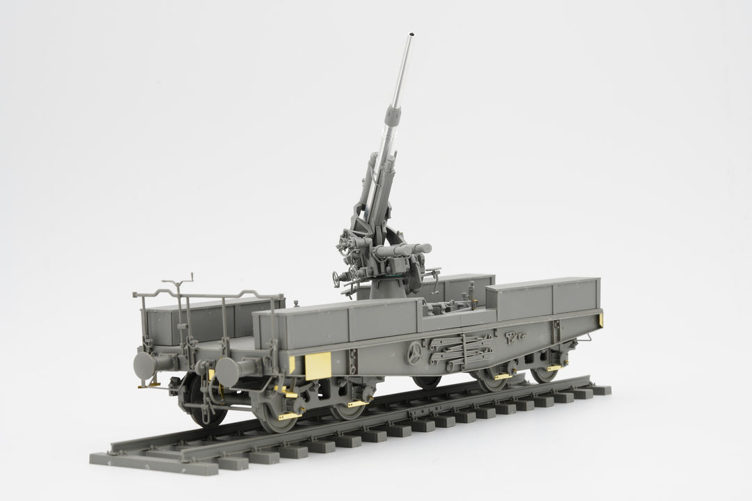 1/35 ドイツ 88mm砲 Flak36 w/SSys平貨車