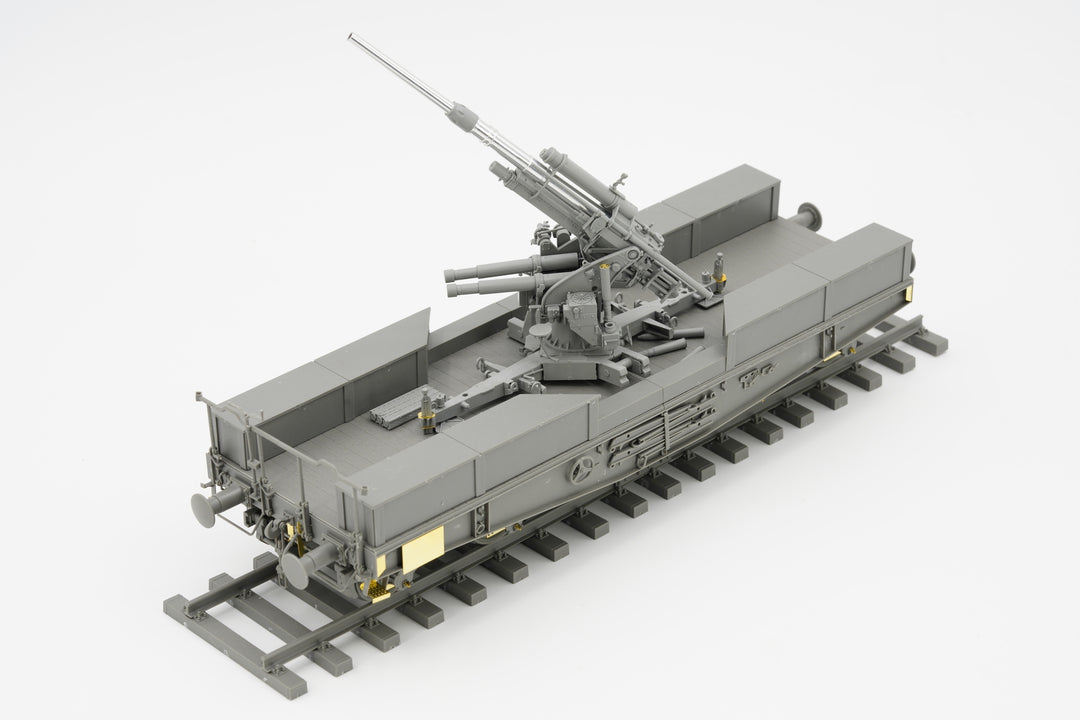 1/35 ドイツ 88mm砲 Flak36 w/SSys平貨車