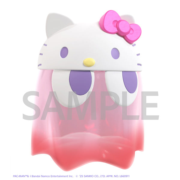 パックマン×サンリオキャラクターズ ちびコレクトフィギュア デラックス ゴーストハローキティ クリアカラーver.
