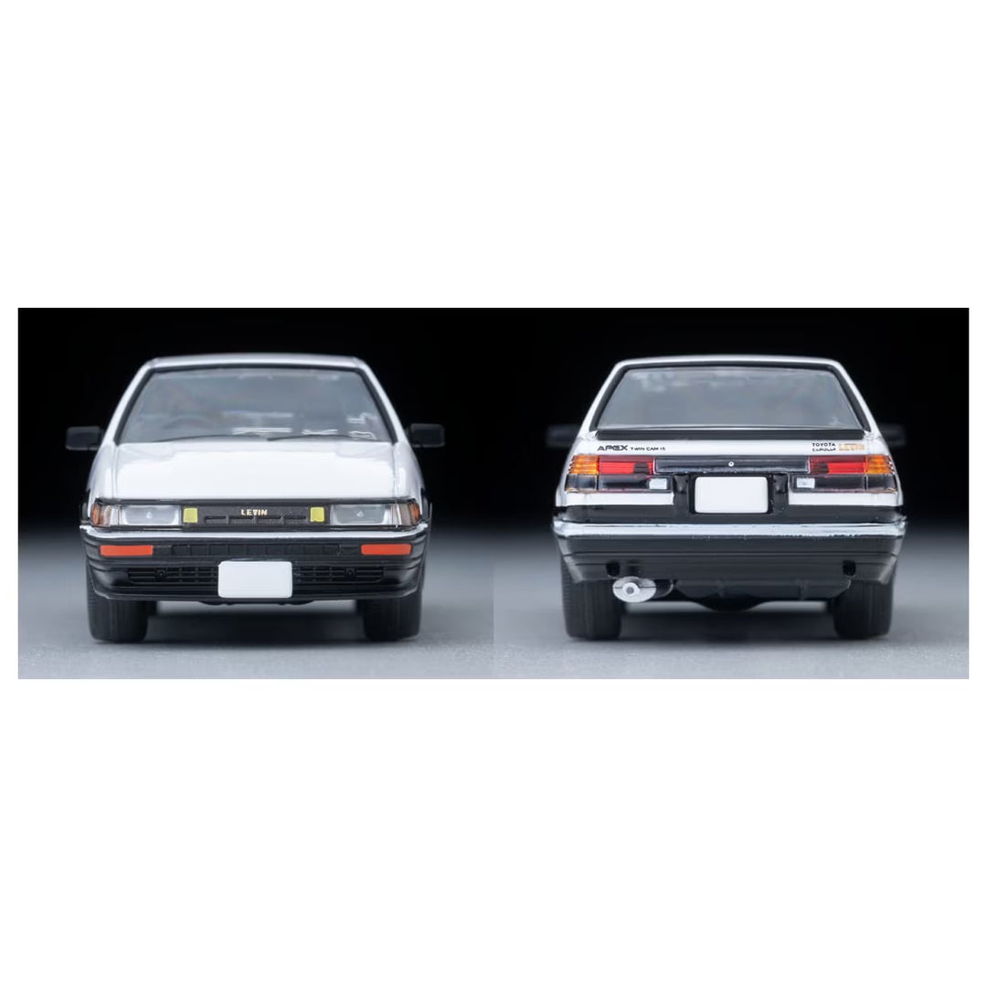 1/64 トミカリミテッドヴィンテージ NEO LV-N304d トヨタ カローラレビン 2ドア GT-APEX RSワタナベホイール装着車(白/黒)85年式