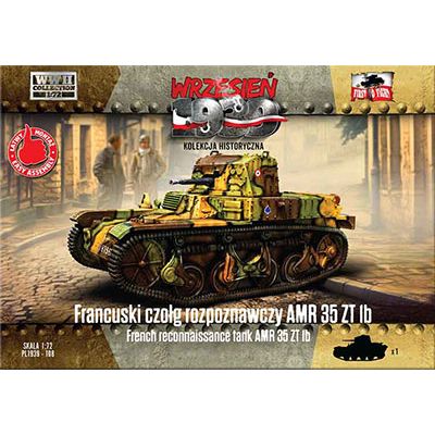 1/72 仏･ルノーAMR35 ZT1b偵察戦車･13.2mm機銃型