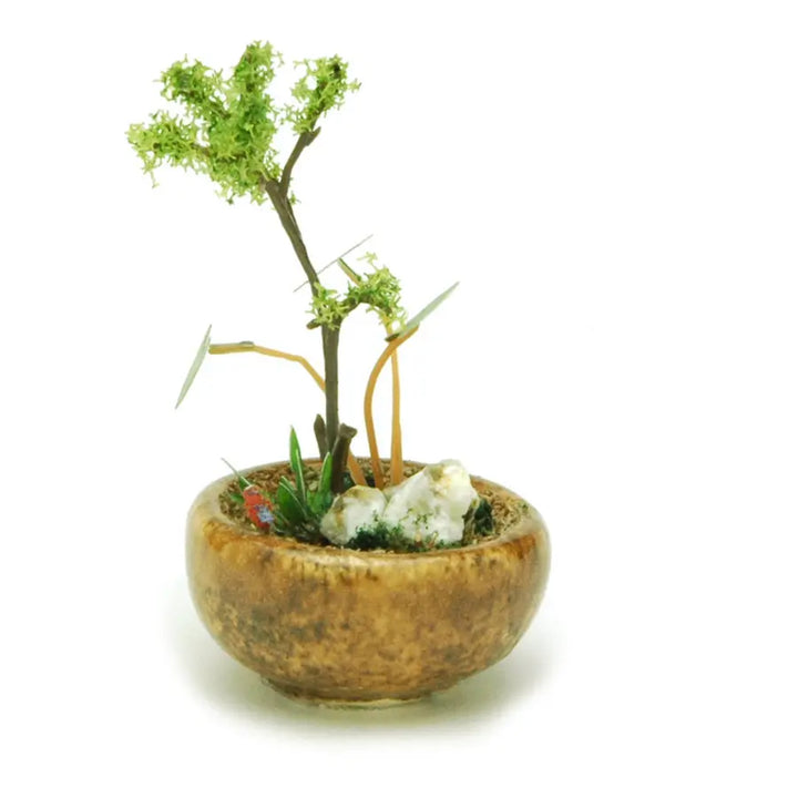 【再販】丸鉢寄せ植え【茶】