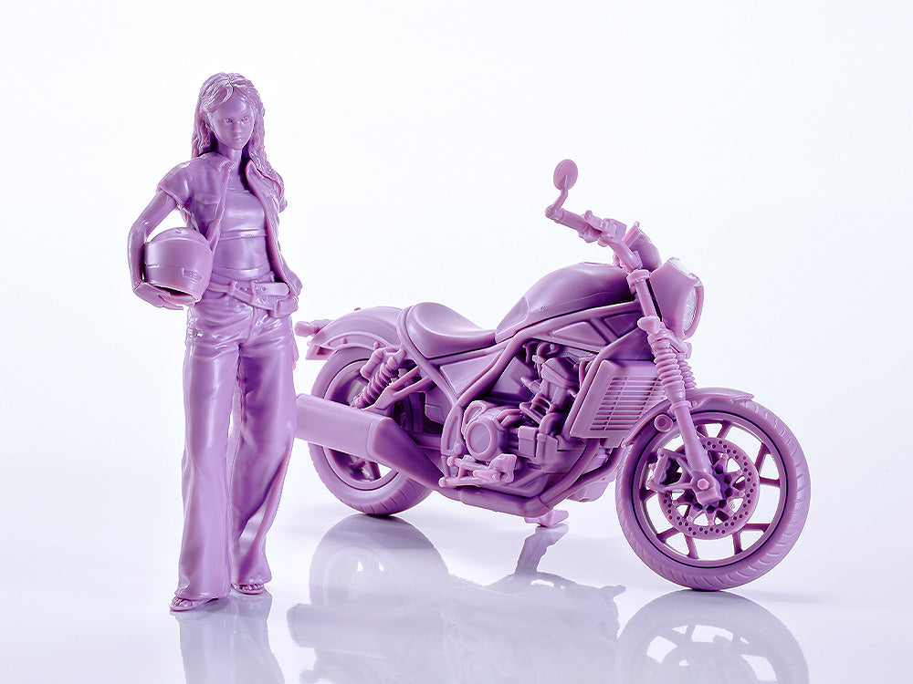 1/20 PLAMAX MF-101 Rider's portrait Honda Rebel 1100 ラベンダー