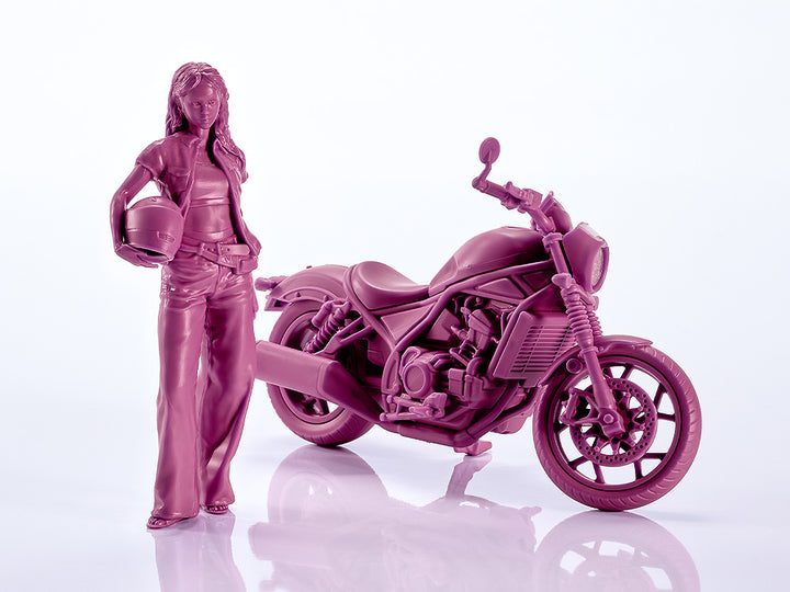 1/20 PLAMAX MF-101 Rider's portrait Honda Rebel 1100 ワインレッド