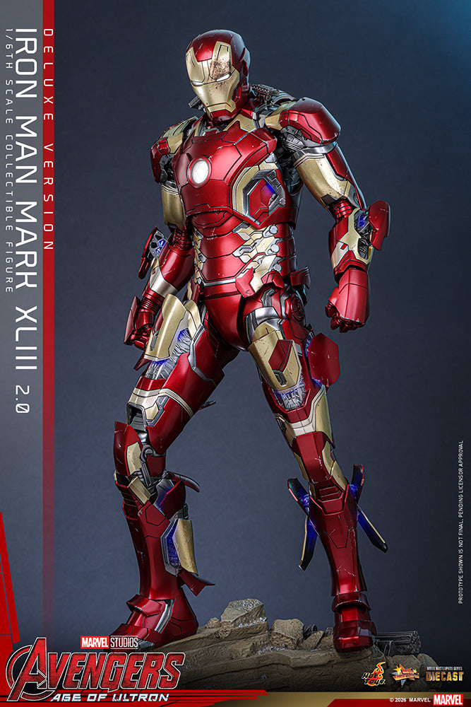 ムービー・マスターピース DIECAST アイアンマン・マーク43（2.0／デラックス版） 1/6スケール