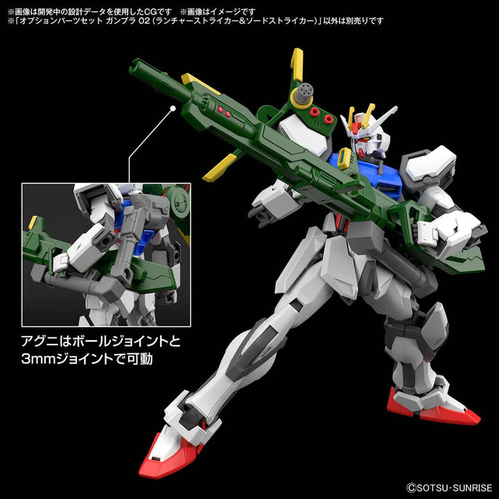 【決算セール対象！】 オプションパーツセット ガンプラ 02 (ランチャーストライカー&ソードストライカー) 1/144スケール