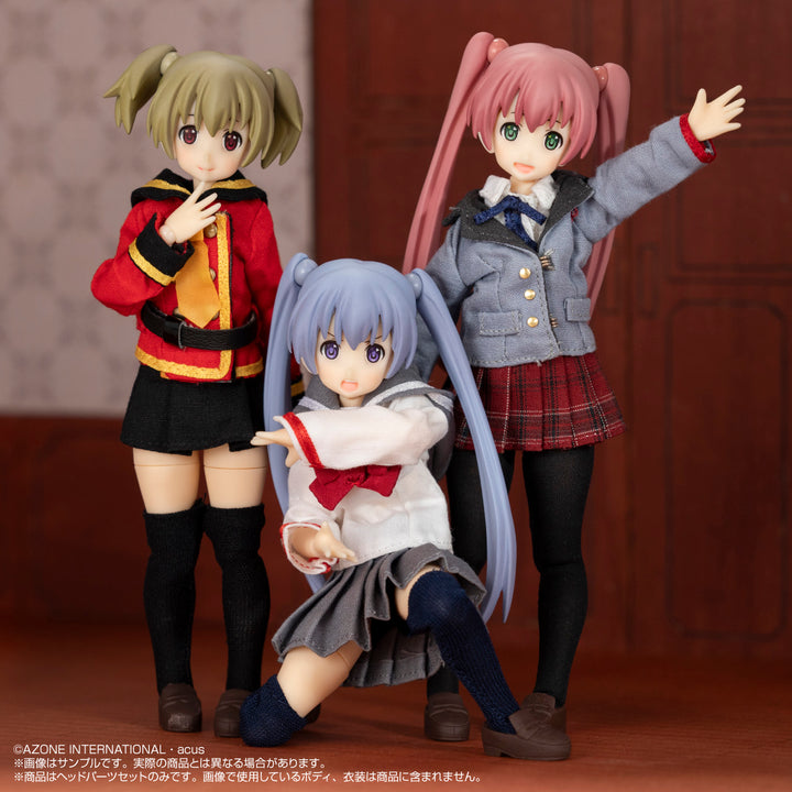 カスタムリリィ TYPE-C ヘッドパーツセット（青藤色） 1/12スケール