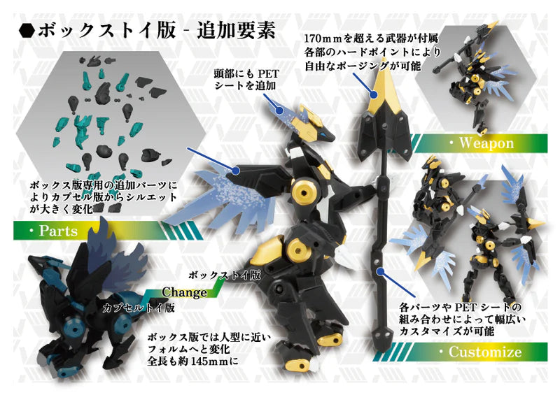 [BOX販売]CLOCKWORK-CRYPTID3.0【竜人種・近接型】 -2個入りBOX-