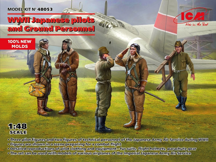 1/48 WWⅡ 日本陸軍パイロット＆グランドクルーセット