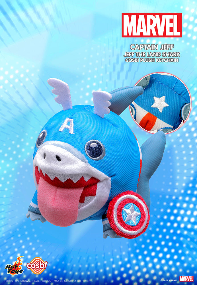[BOX販売]コスビ・ぬいぐるみキーチェーン マーベル ジェフ・ザ・ランド・シャーク -6個入りBOX-