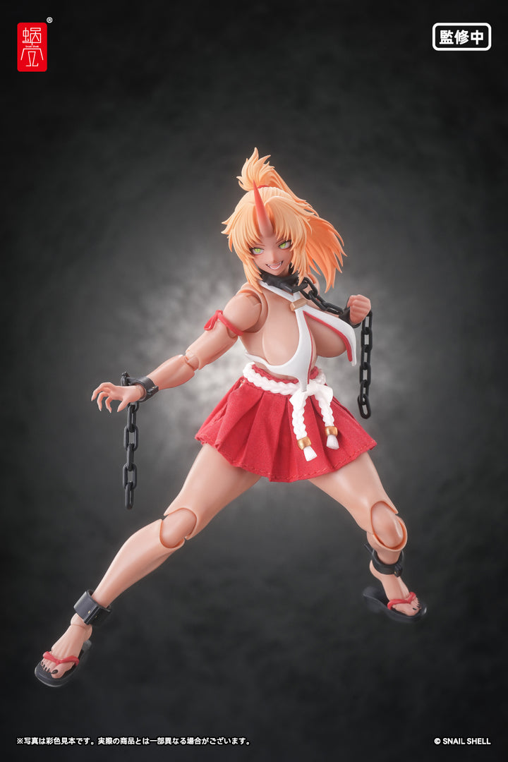 RPGEX-08 鬼巫女 次女・紅葉 完成品アクションフィギュア 1/12スケール