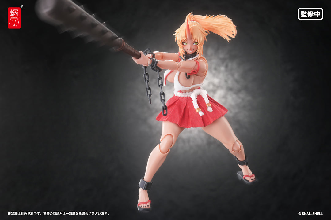 RPGEX-08 鬼巫女 次女・紅葉 完成品アクションフィギュア 1/12スケール
