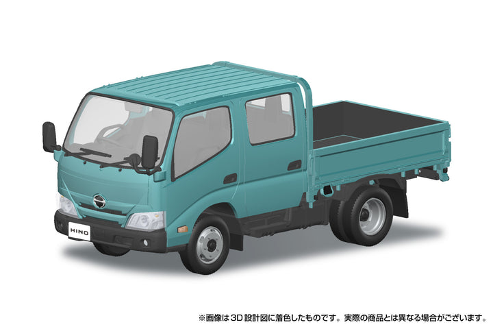 1/32 楽プラ スナップキット 日野 デュトロ ダブルキャブ（ターコイズ）