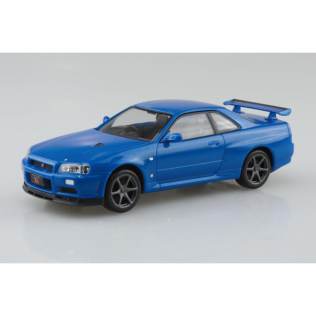 楽プラ スナップキット ニッサン R34 スカイライン GT-R(ベイサイドブルー)