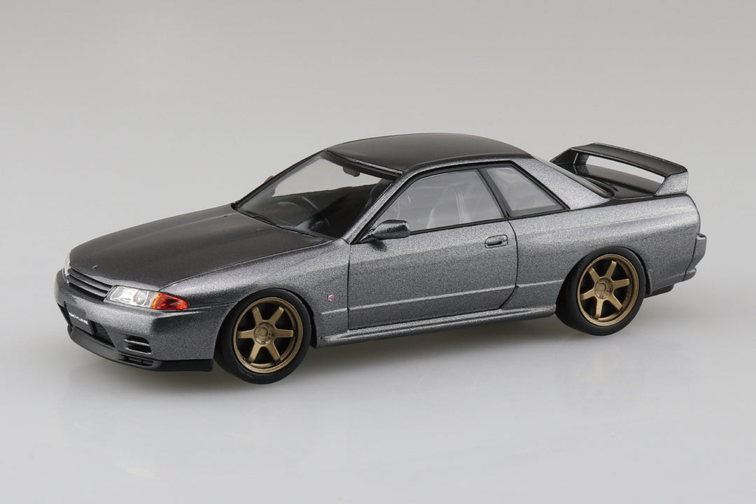 1/32 楽プラ スナップキット ニッサン R32スカイラインGT-R カスタムホイール（ガングレーメタリック）