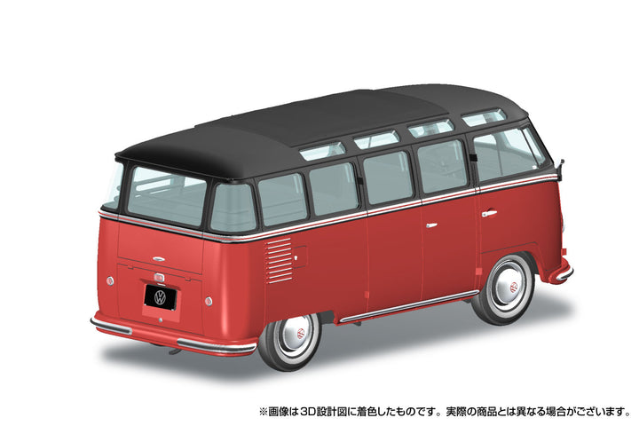1/32 楽プラ スナップキット フォルクスワーゲン バス（チェスナットブラウン×シーリングワックスレッド）