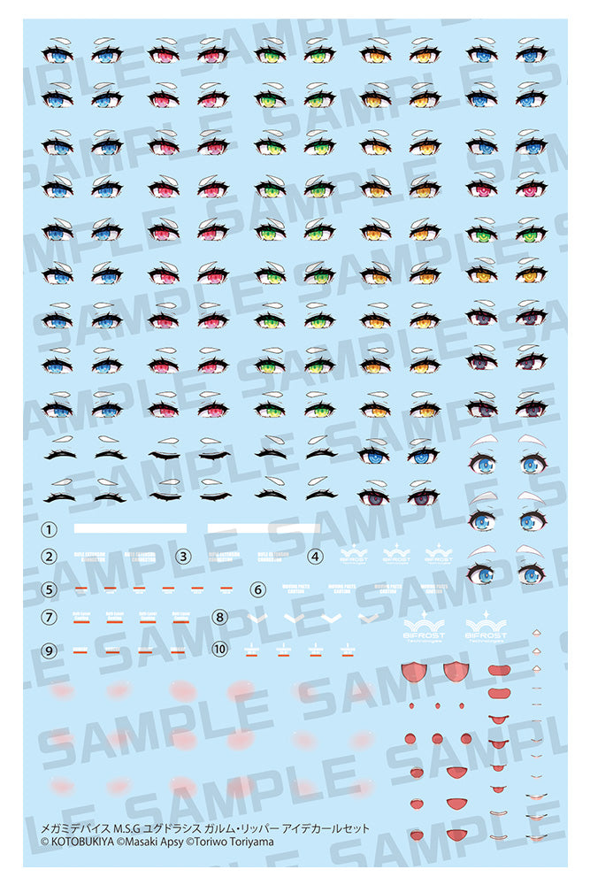 メガミデバイスM.S.G ユグドラシス ガルム・リッパー アイデカールセット