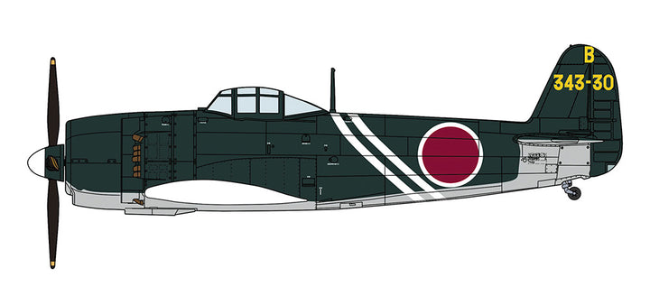 1/48 川西 N1K2-J 局地戦闘機 紫電改 後期型 第343航空隊 戦闘第407飛行隊