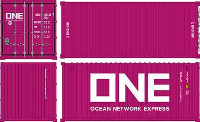 1/24 車NEXTシリーズ 20ft ドライコンテナタイプ ONE(マゼンタ)