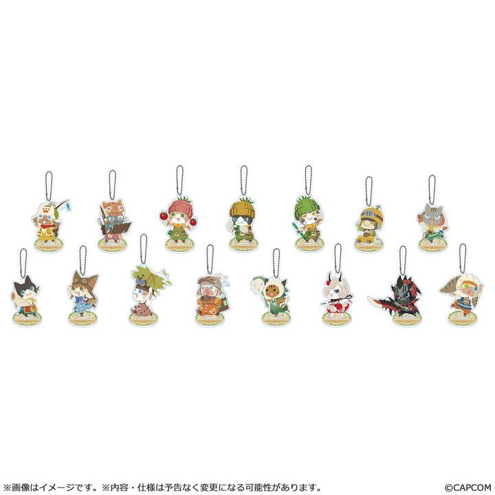 [BOX販売]モンスターハンターワイルズ アイルー アクリルスタンドキーホルダーコレクション -15個入りBOX-