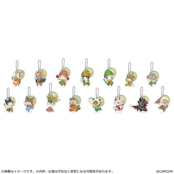 [BOX販売]モンスターハンターワイルズ アイルー アクリルスタンドキーホルダーコレクション -15個入りBOX-