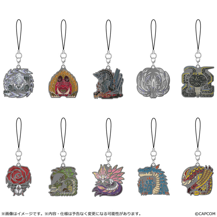 [BOX販売]モンスターハンターワイルズ モンスターアイコン メタルキーホルダー Vol. 2 -10個入りBOX-