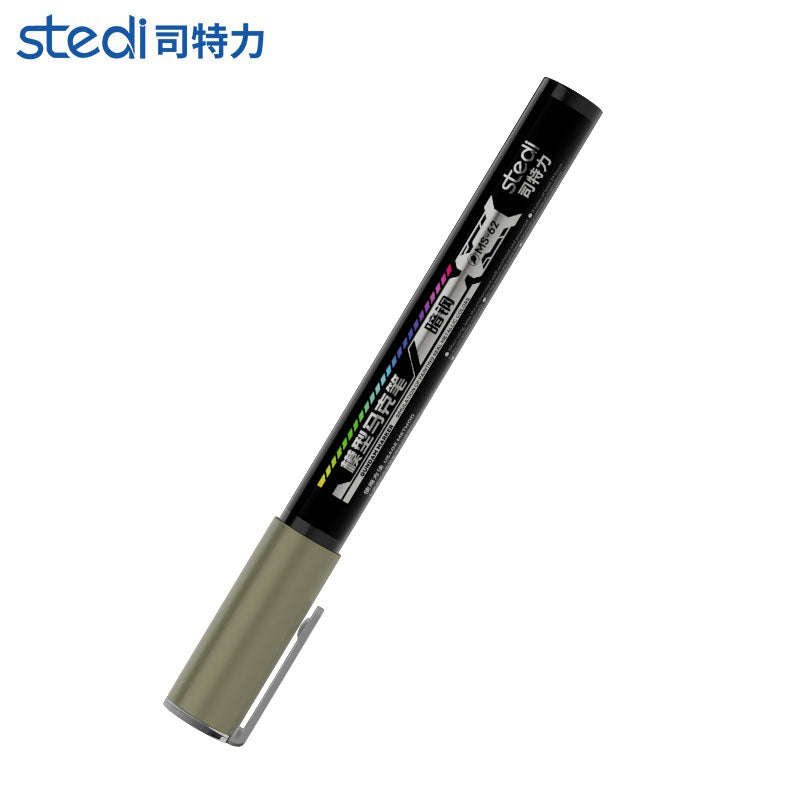 MS-62 フラット芯マーカーペン（ダークスチール）