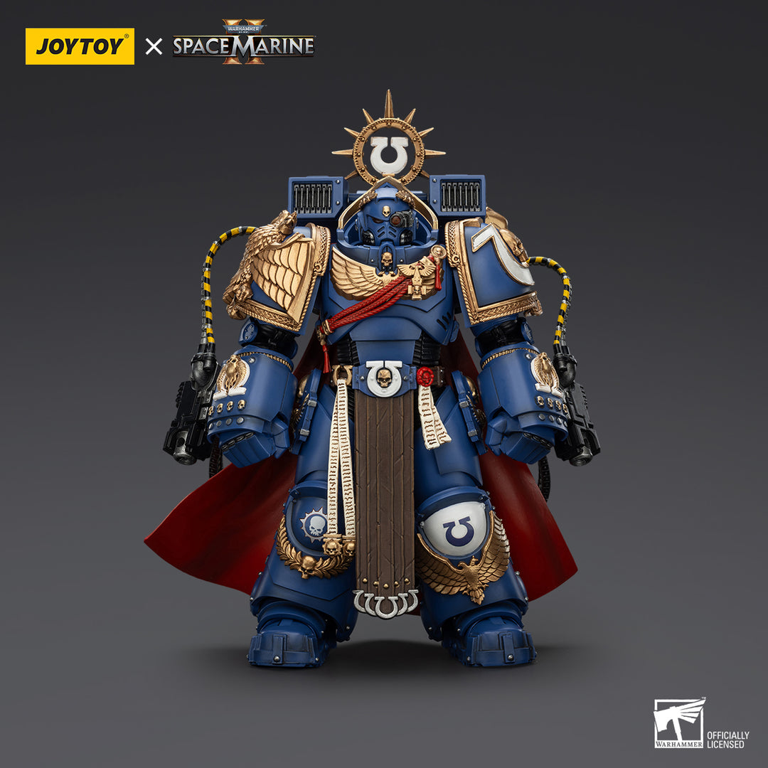 【決算セール対象！】 ウルトラマリーン チャプターマスター マルネウス・カルガー（MKXグラヴィスアーマー & ガントレット・オブ・ウルトラマー装備） 1/18スケール