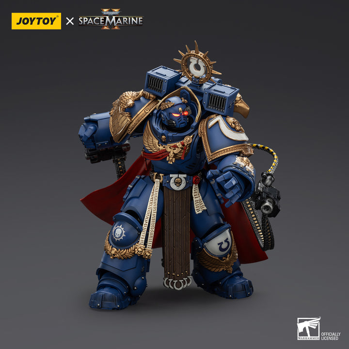 【決算セール対象！】 ウルトラマリーン チャプターマスター マルネウス・カルガー（MKXグラヴィスアーマー & ガントレット・オブ・ウルトラマー装備） 1/18スケール