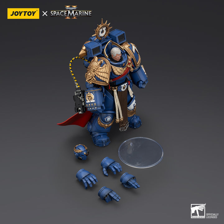 【決算セール対象！】 ウルトラマリーン チャプターマスター マルネウス・カルガー（MKXグラヴィスアーマー & ガントレット・オブ・ウルトラマー装備） 1/18スケール