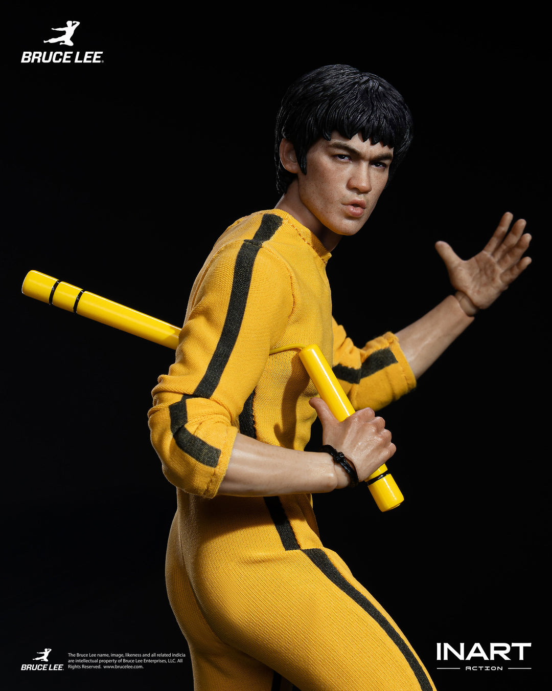 INART Action ブルース・リー（イエロー・ジャンプスーツ） アクションフィギュア 1/12スケール