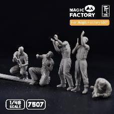 1/48 F4U コルセア アメリカ海兵隊 整備兵 (5体セット)