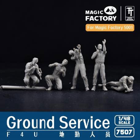 1/48 F4U コルセア アメリカ海兵隊 整備兵 (5体セット)
