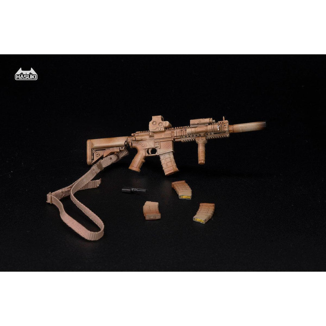 WM-04C アサルトライフルセット デザートカモフラージュ アクションフィギュア用完成品オプションパーツ 1/12スケール