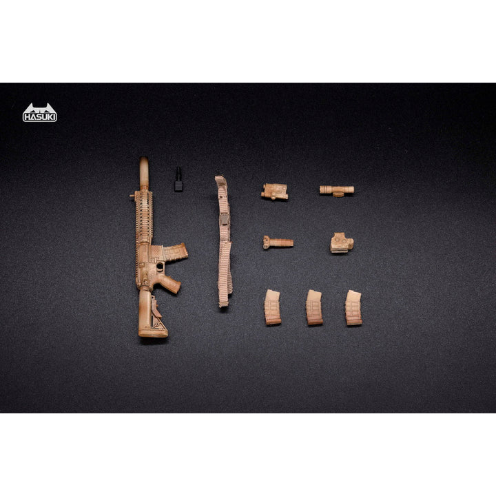 WM-04C アサルトライフルセット デザートカモフラージュ アクションフィギュア用完成品オプションパーツ 1/12スケール