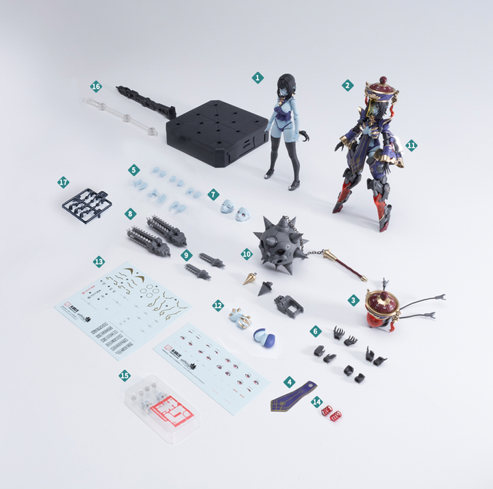 メドタの残響 キョンシー・玖蓮 通常版 プラスチックキット(二次生産版) 1/10スケール