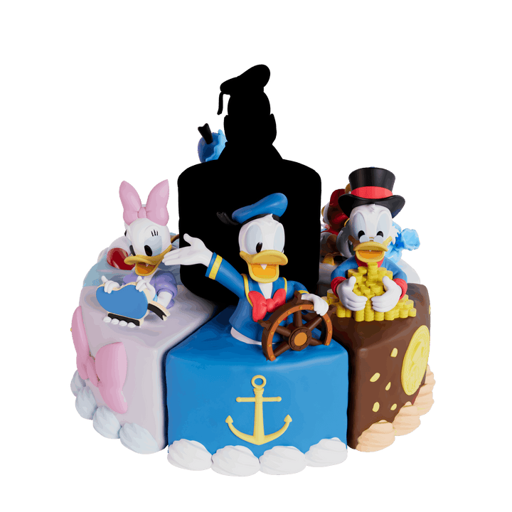 (単品販売) ディズニー ドナルドダック フィギュア グッズ サプライズケーキ ブラインドボックス フィギュア デイジー スクルージ
