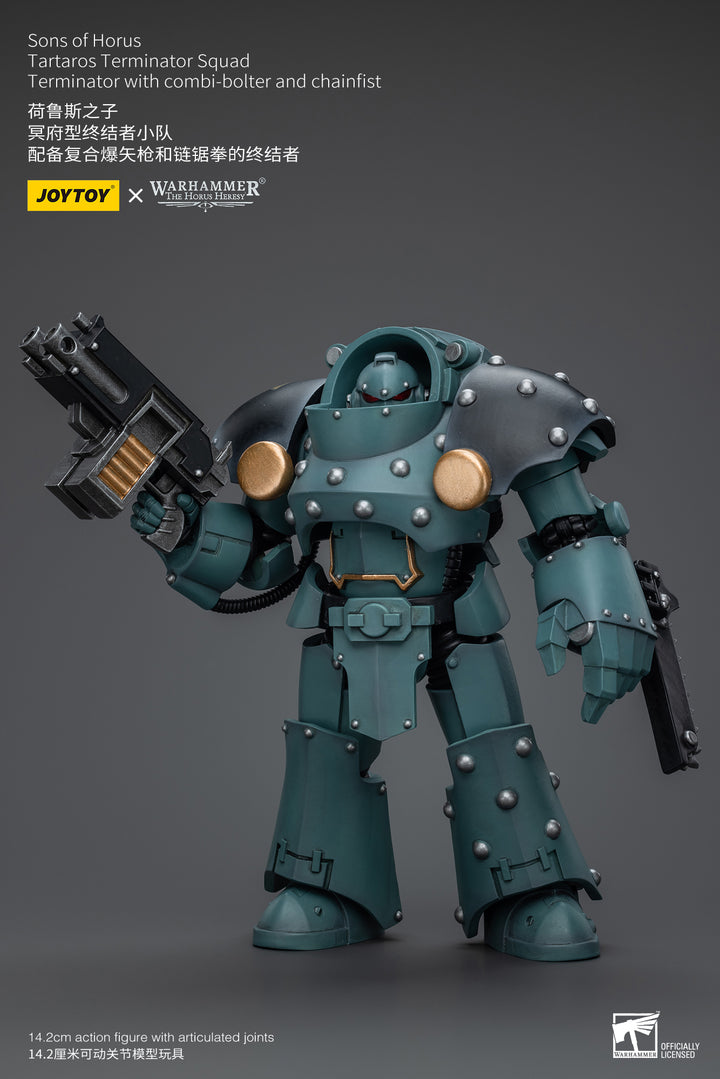 【決算セール対象！】 サン・オヴ・ホルス タルタロス・ターミネイター・スカッド ターミネーター（コンビボルター、チェーンフィスト装備） 1/18スケール