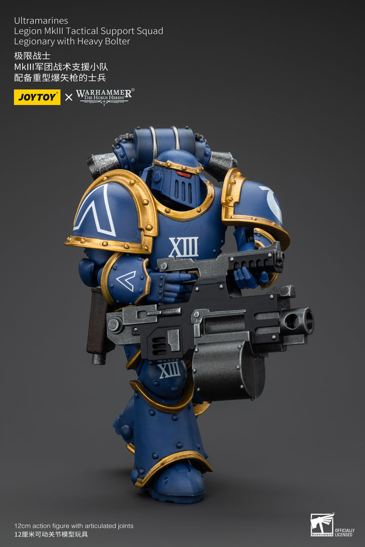 ウルトラマリーン Mk�Vタクティカルサポート・スカッド 軍団兵（ヘビーボルトガン装備） 1/18スケール