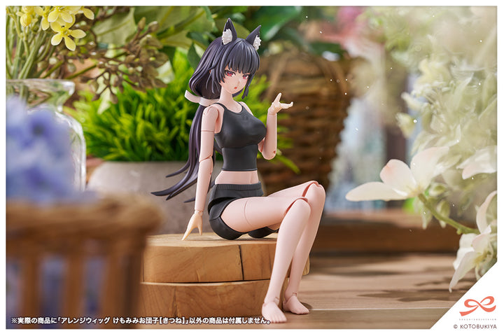 創彩少女庭園 アレンジウィッグ けもみみお団子【きつね】 1/10スケール