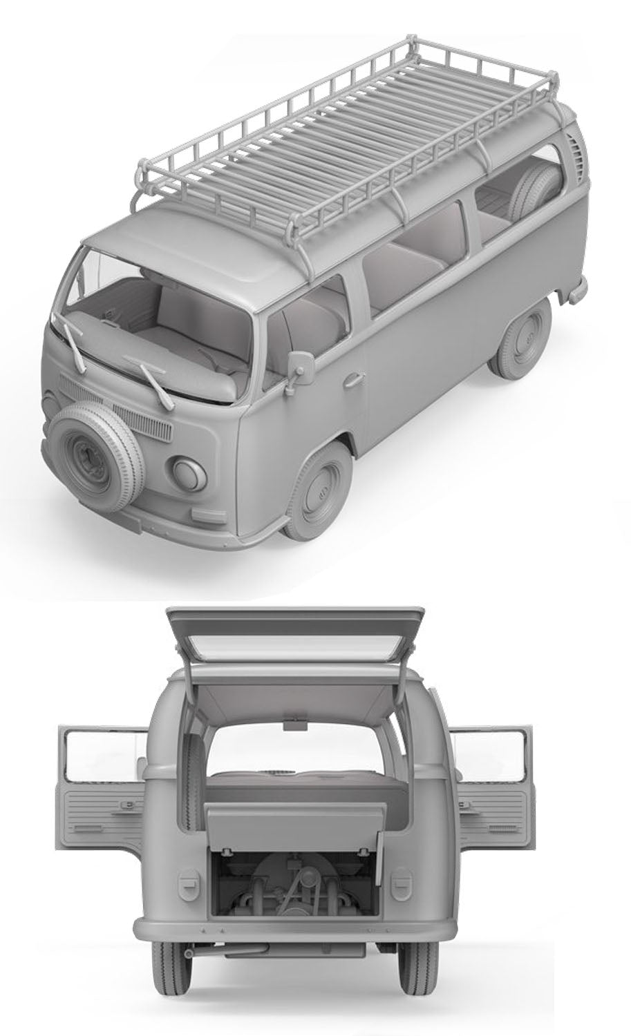 1/35 1967 ワンボックスカー バスタイプ