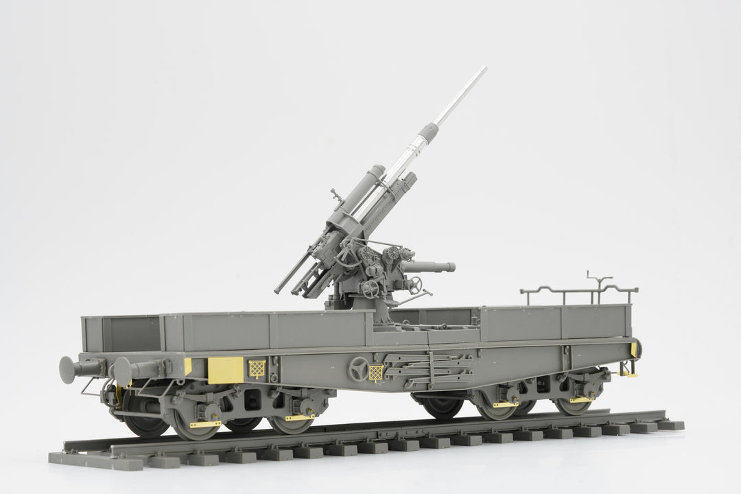 1/35 ドイツ 88mm砲 Flak36 w/SSys平貨車