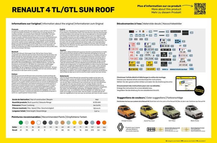1/24 ルノー4 TL/GTL サンルーフ