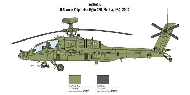 1/48 アメリカ陸軍 AH-64D アパッチ・ロングボウ