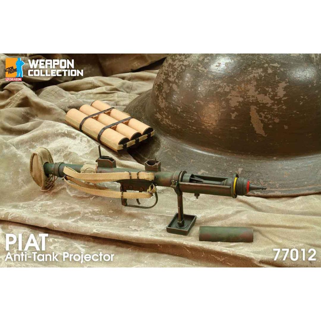 【決算セール対象！】 DRAGON(ドラゴン) イギリス軍 PIAT 対戦車グレネードランチャー 1/6スケール 塗装済みスケール模型完成品