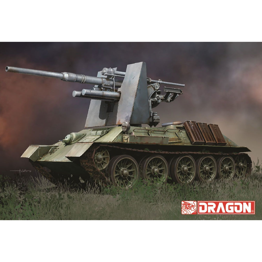 DRAGON(ドラゴン) WW.II ドイツ軍 T-34 747(r) 8.8cm Flak 36/37 搭載型 1/35スケール 未塗装組立キット