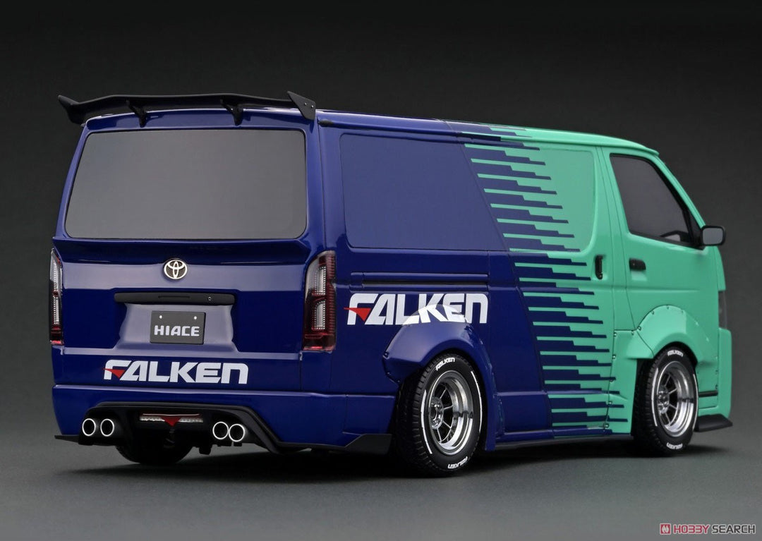 T･S･D WORKS HIACE Green/Blue (1/18 Scale)