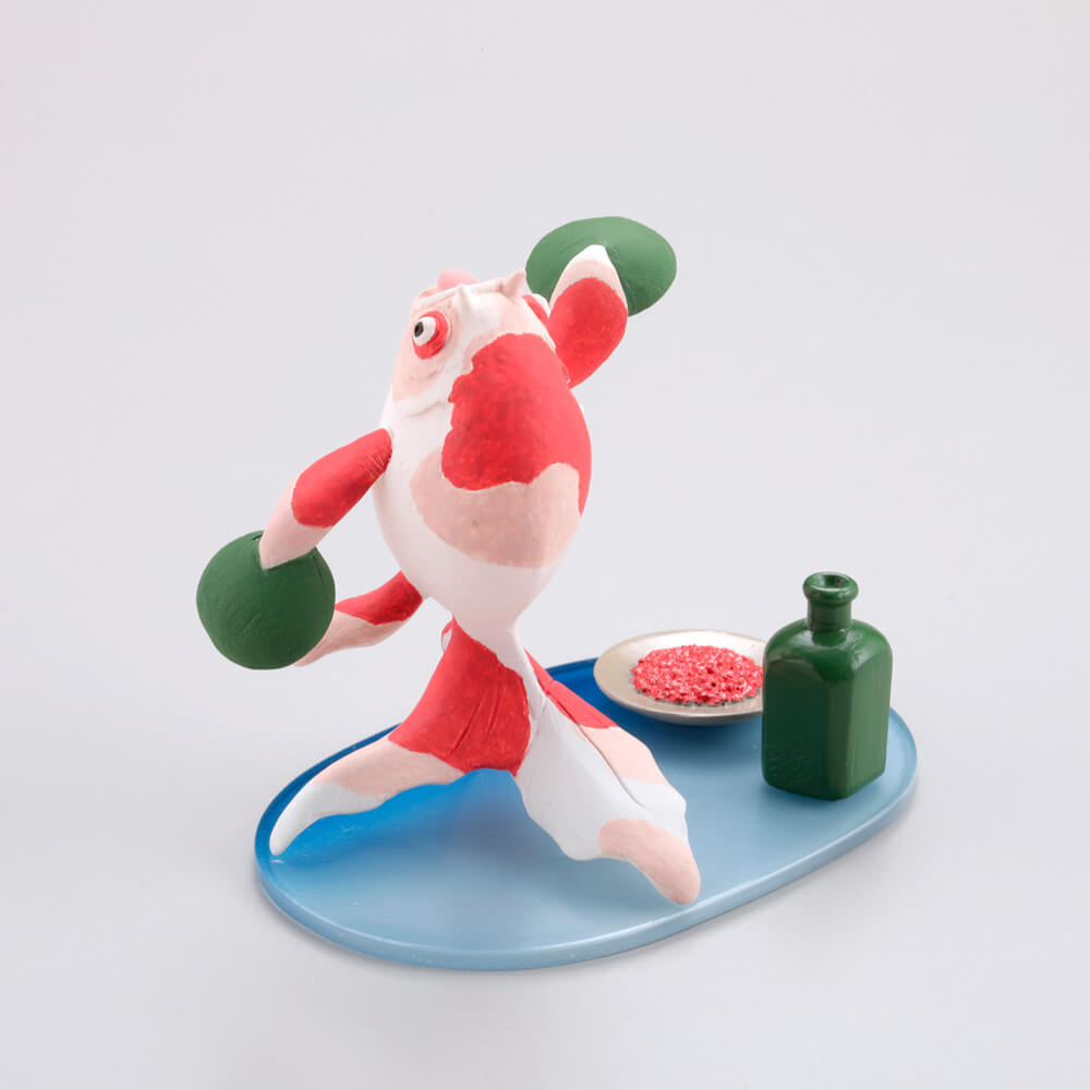 【決算セール対象！】 [BOX販売]miniQ 歌川国芳の金魚づくし「酒のざしき」 1box6入